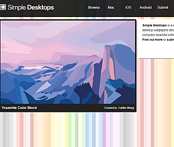 SimpleDesktops | 清新极简的壁纸图片网站